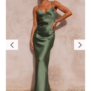 Billy J Boutique Maxi Dress in Olive Green